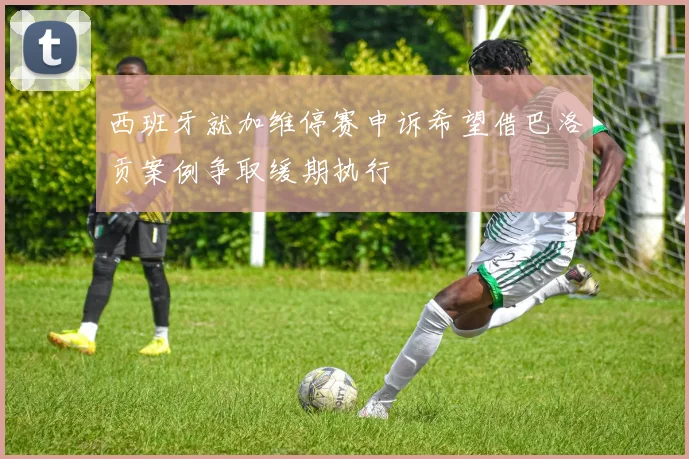西班牙就加维停赛申诉希望借巴洛贡案例争取缓期执行